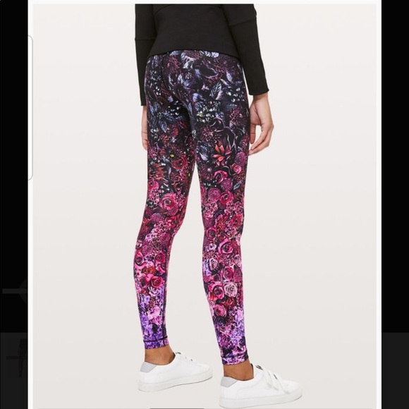 lululemon athletica Pants - Wunder under HR Tight *N Nulux Floral Ombré